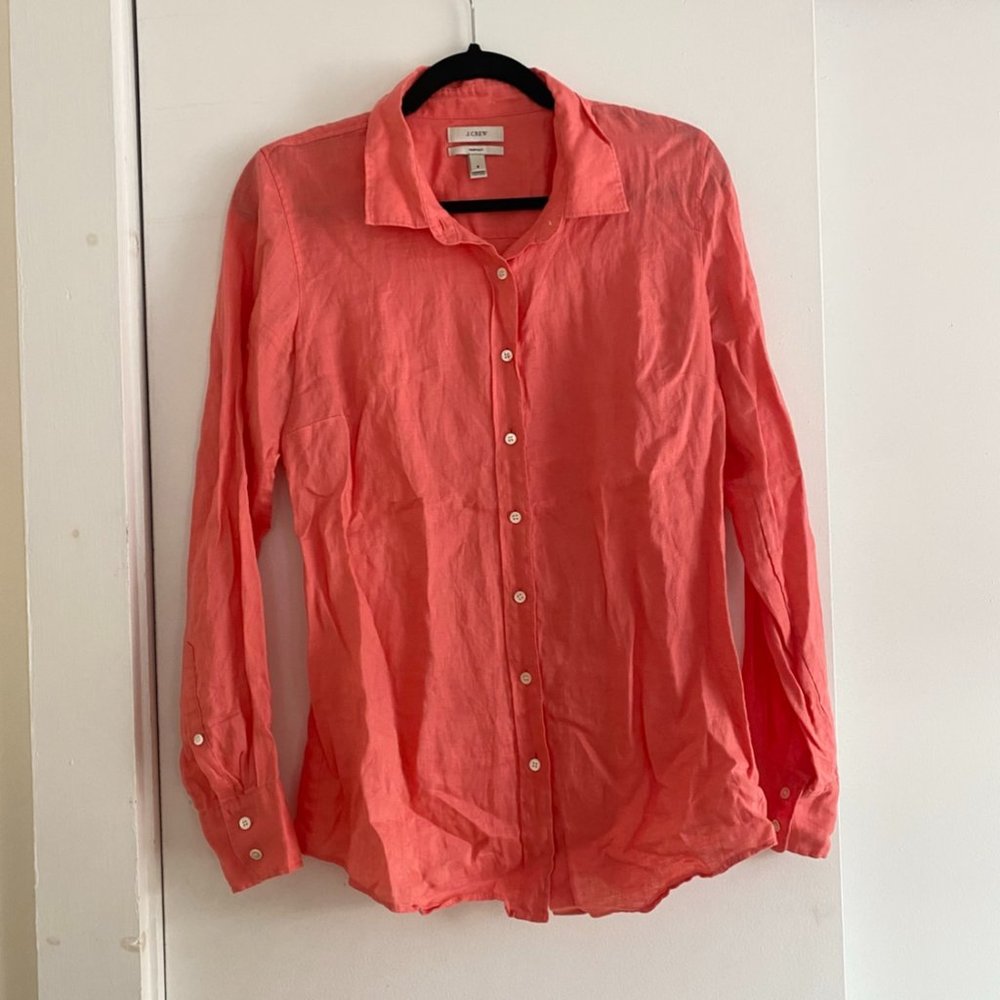 J.Crew Slim Perfect Shirt in Irish Linen